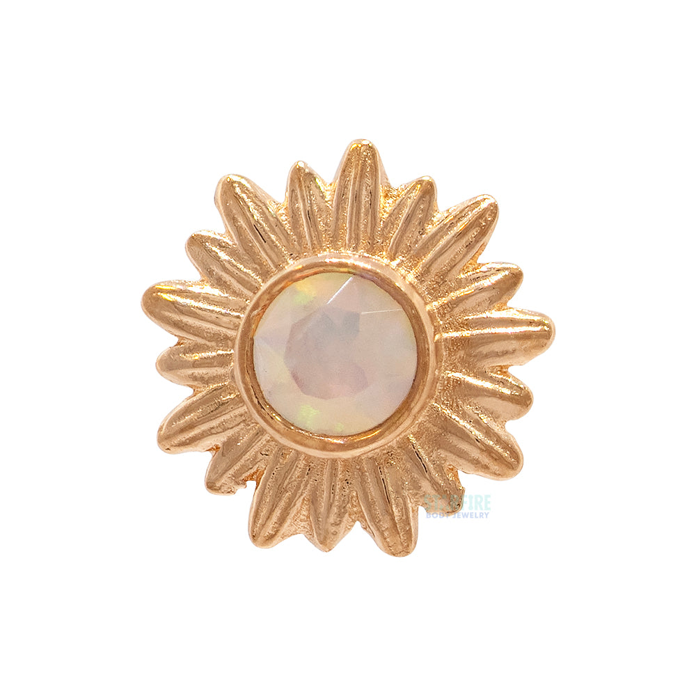 "Artesia" Nostril Screw in Gold with BEZEL-SET Brilliant-Cut Gem