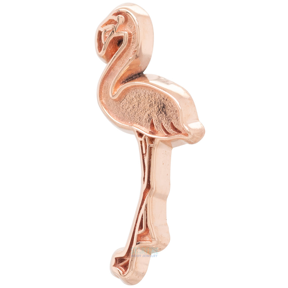 Flamingo Threaded End in Gold