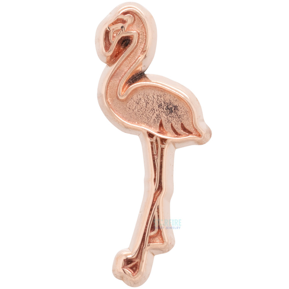 Flamingo Threaded End in Gold