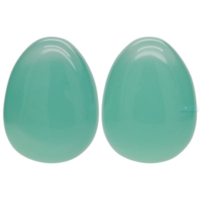 Stone Teardrop Plugs - Mint Opalite