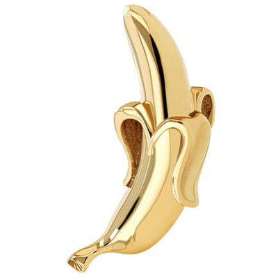 Peeled Banana Threaded End in Gold