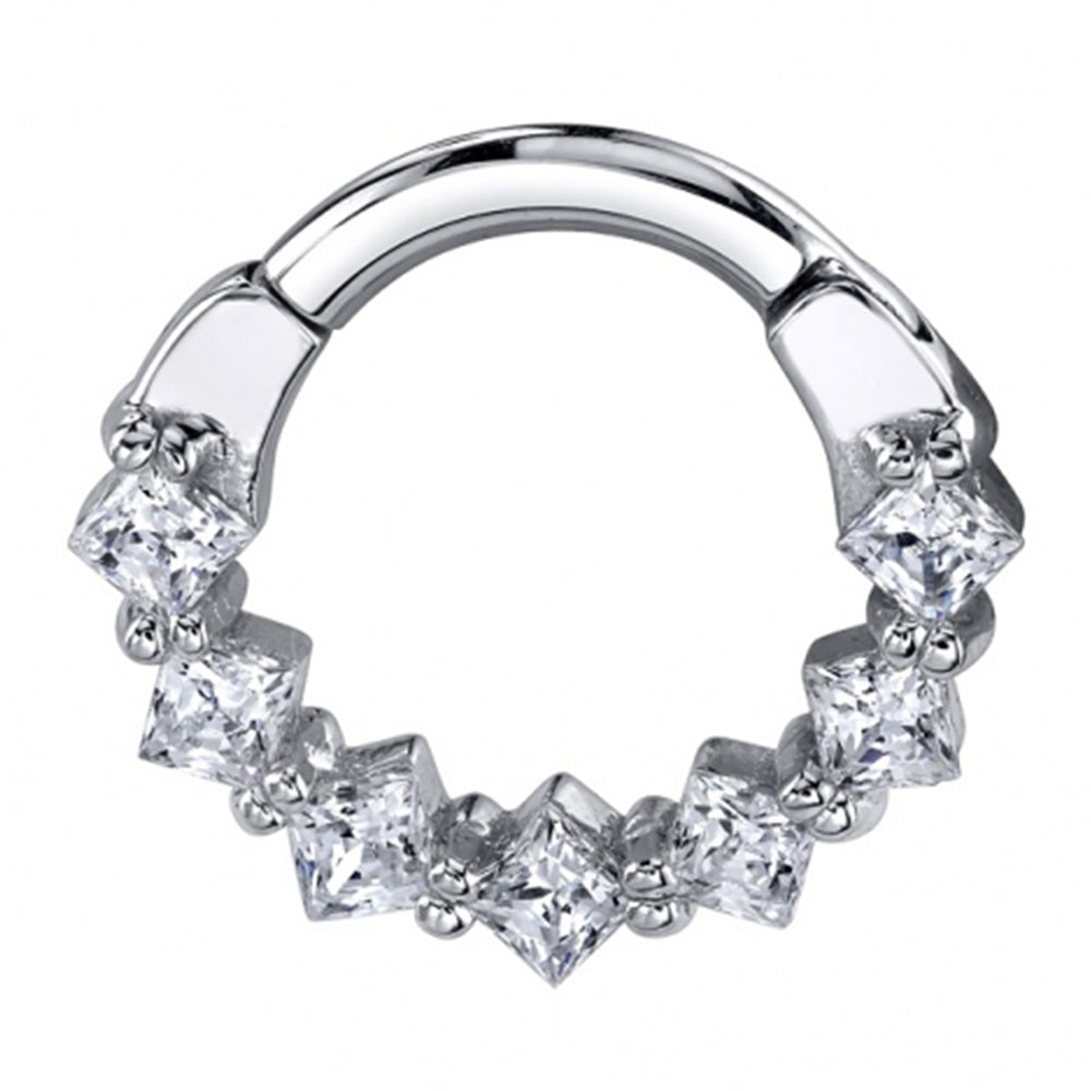Tiffany Hinge Ring in Gold with Diamonds