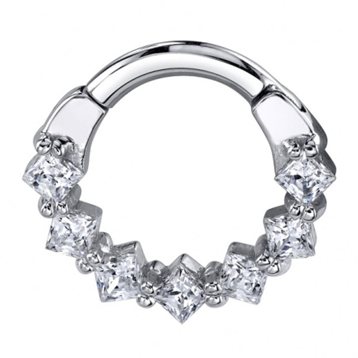 Tiffany Hinge Ring in Gold with Diamonds