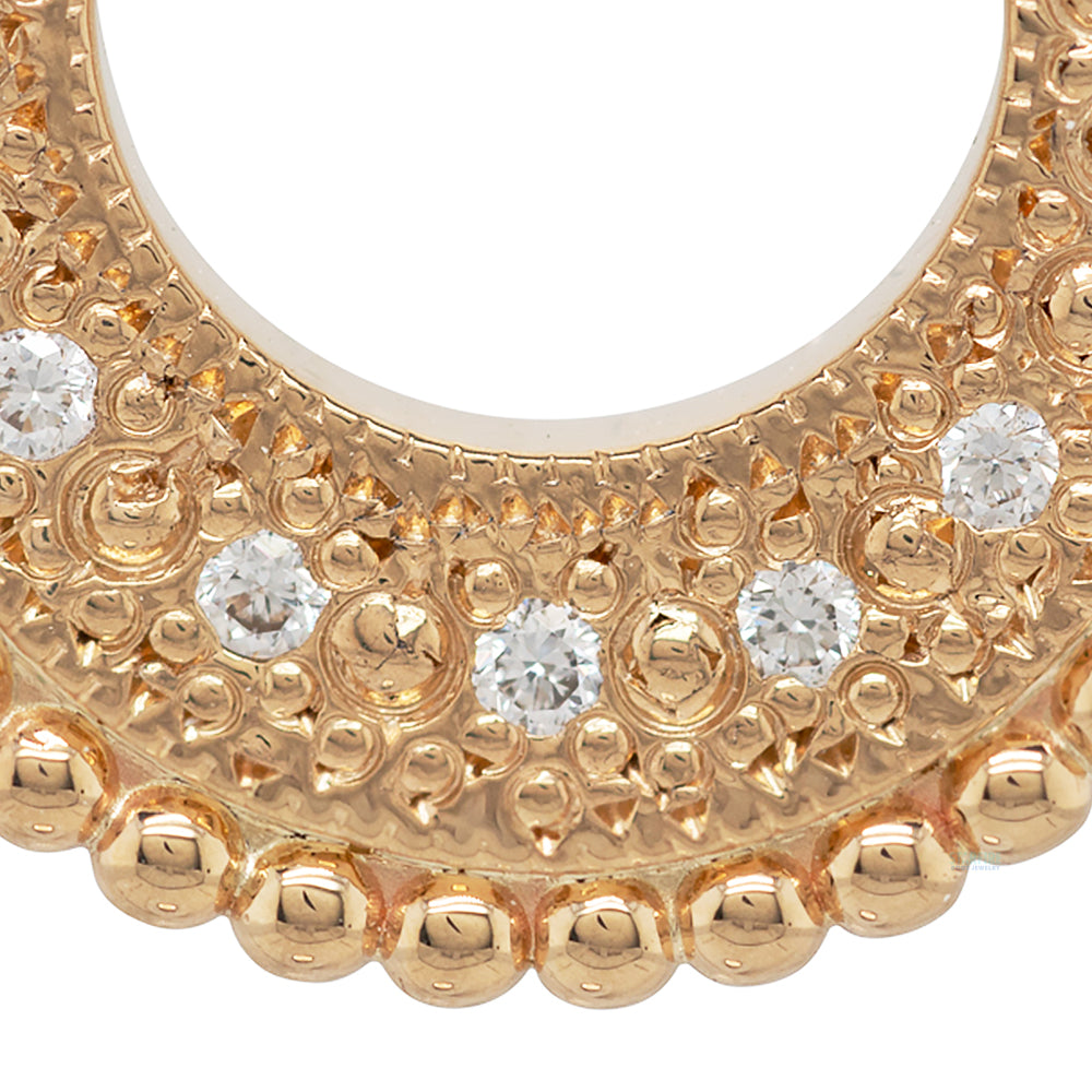 "Inara" Hinge Ring in Gold with Diamonds