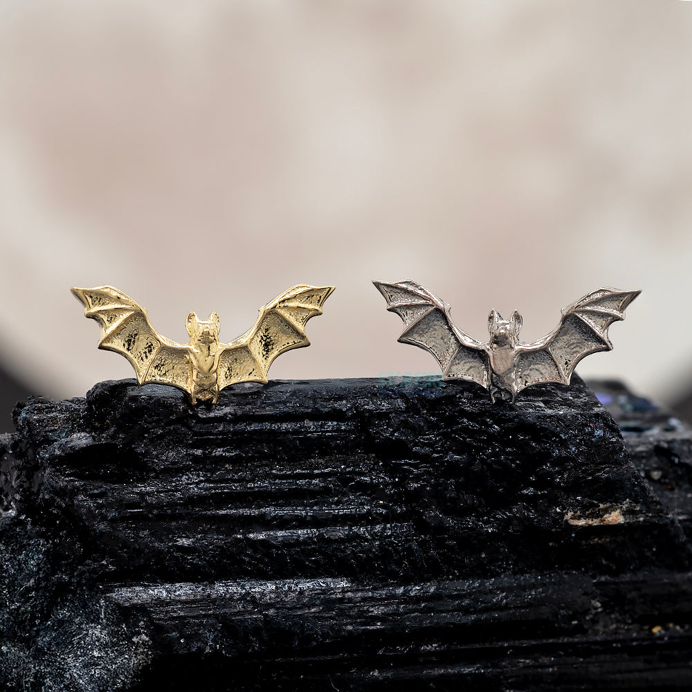 "Vampire Bat" Threaded End in Gold