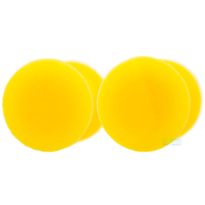 Silicone Skin Hollow Plug - Yellow