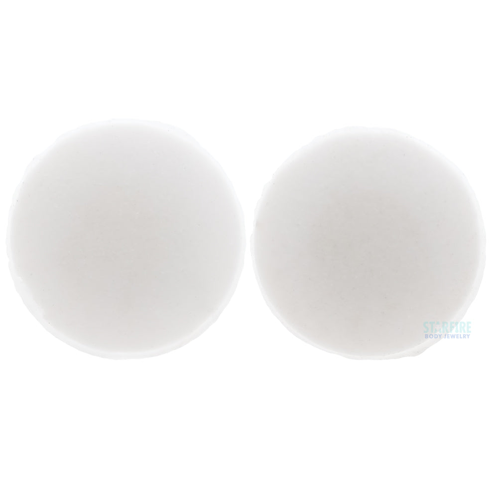 Silicone Skin Hollow Plug - White