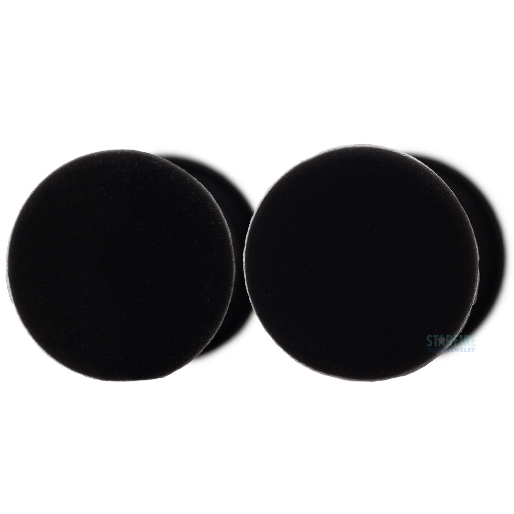 Silicone Skin Hollow Plug - Black