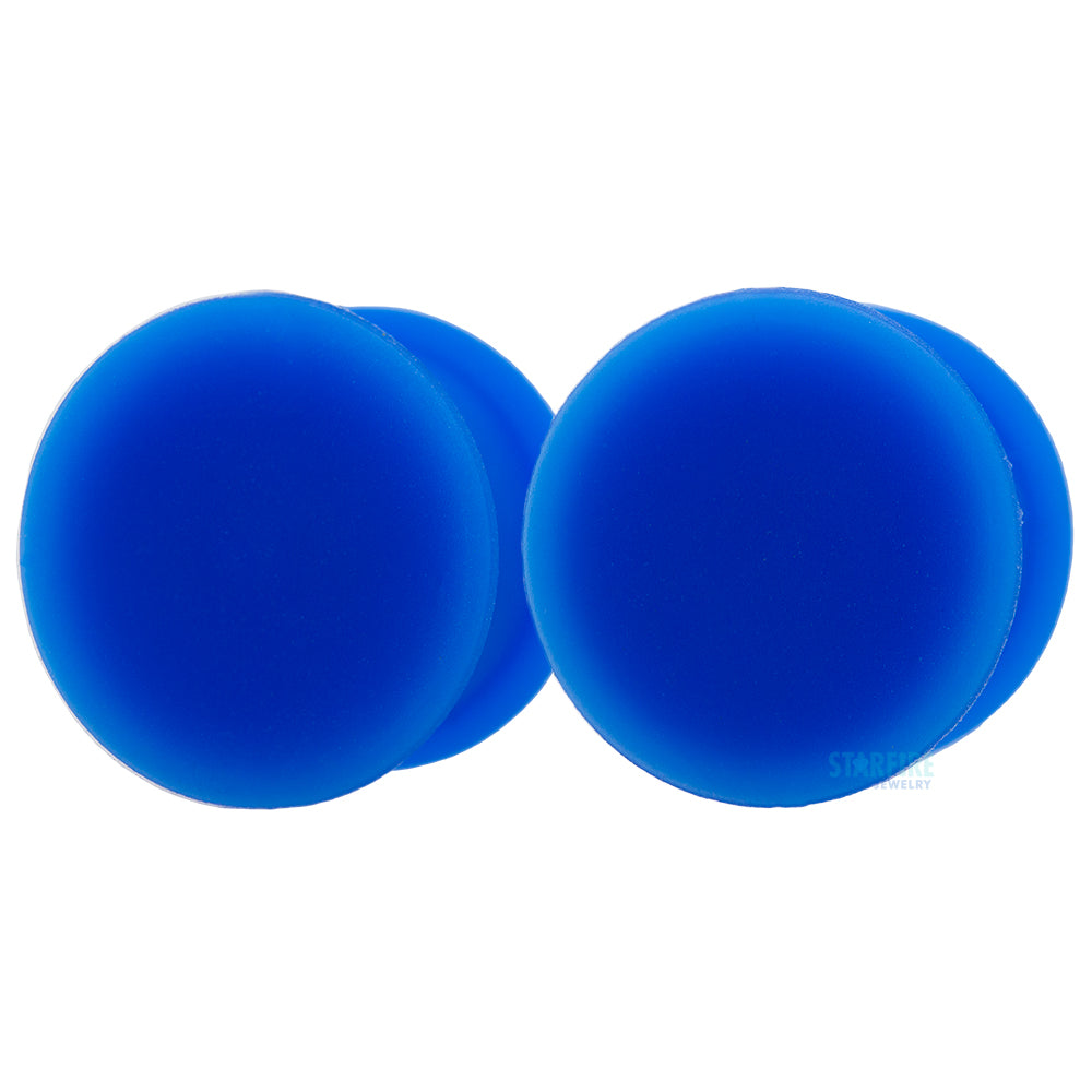 Silicone Skin Hollow Plug - Blue