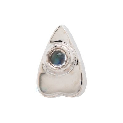 "Summon the Spirit" Threaded End in Gold with Rainbow Moonstone