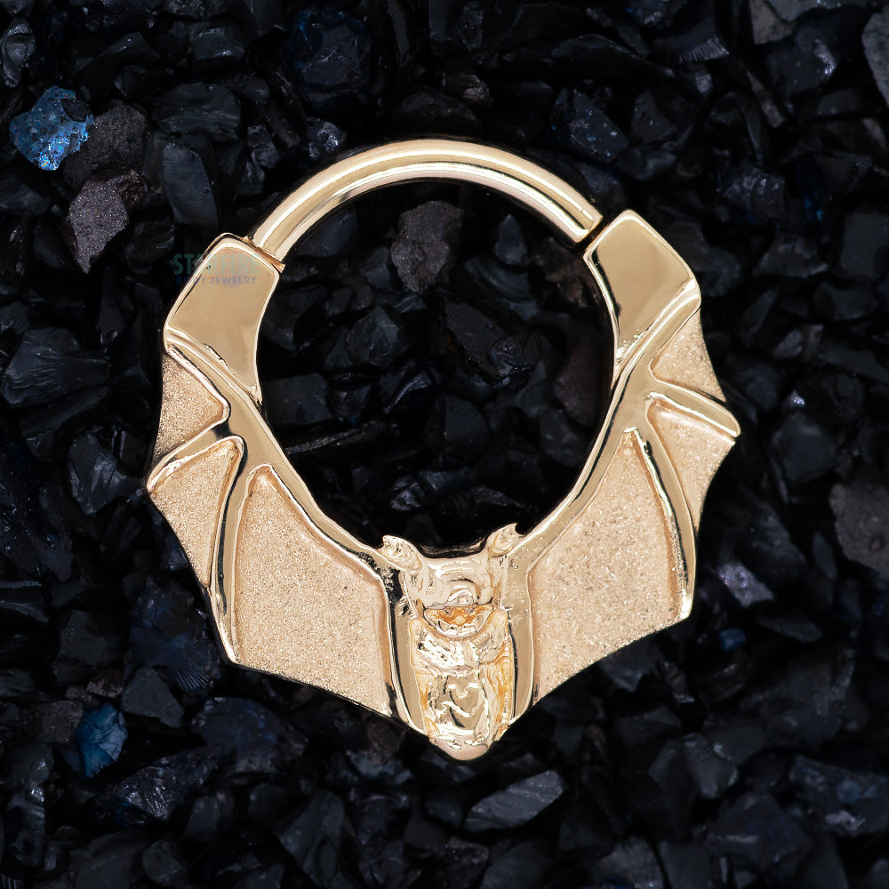 "Lilith" Hinge Ring in Gold & Platinum