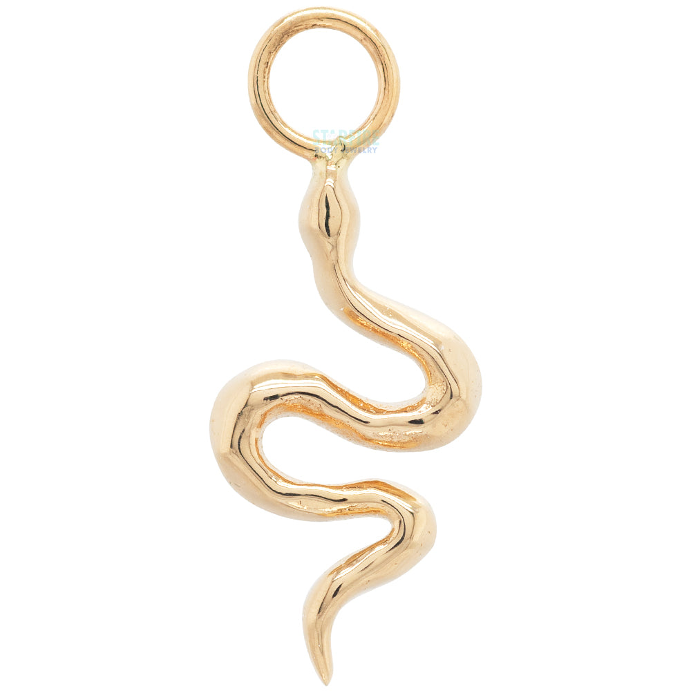 Serpent Charm in Gold