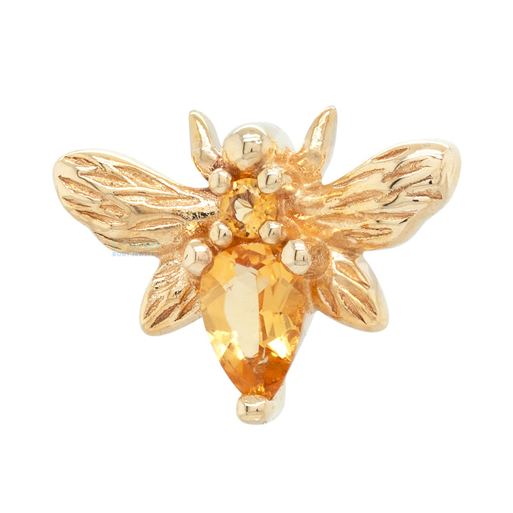 threadless: "Bee Chic" End in Gold with Citrine