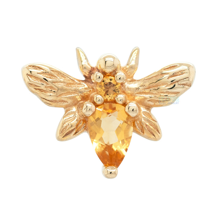threadless: "Bee Chic" End in Gold with Citrine