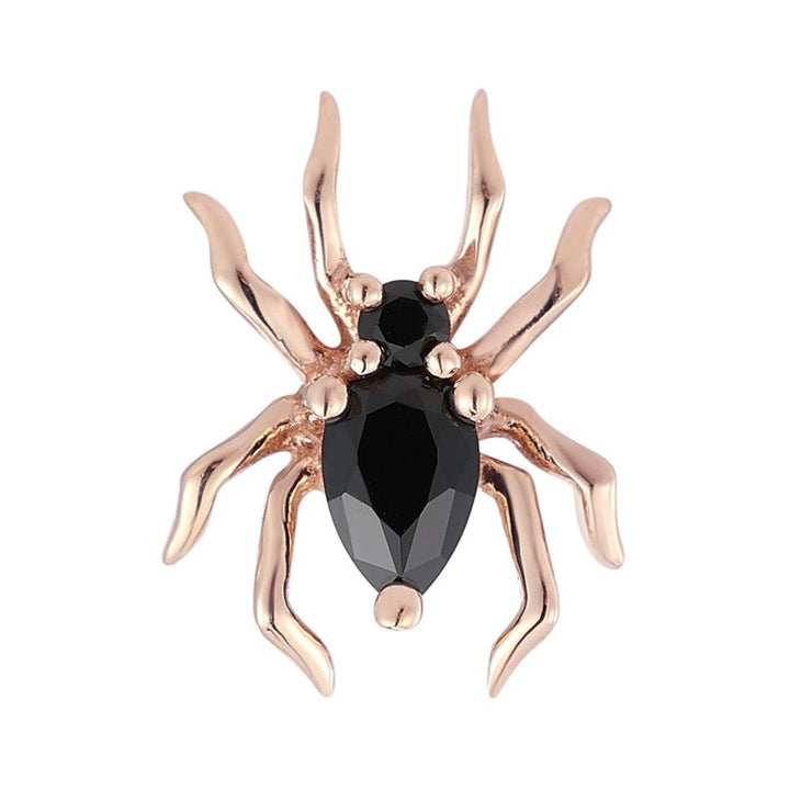threadless: "Arachne" End in Gold with Black Spinel