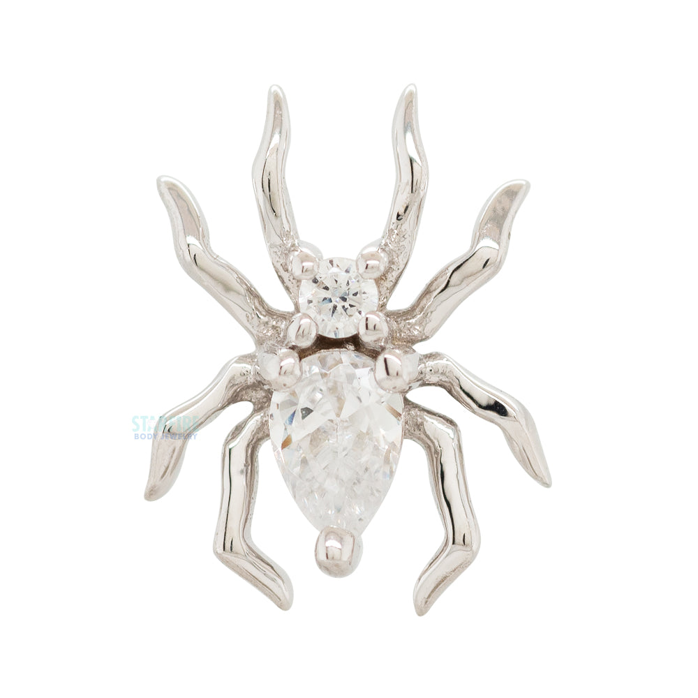 threadless: "Arachne" End in Gold with CZ's