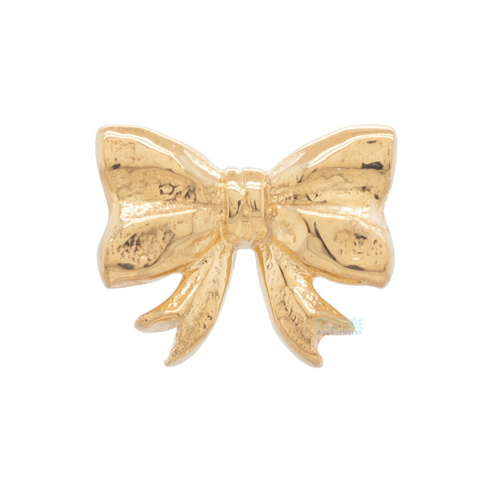 "Lovelee Bow 2" Threaded End in Gold
