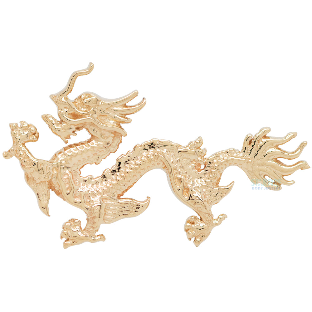 "Fei Long" Threaded End in Gold & Platinum