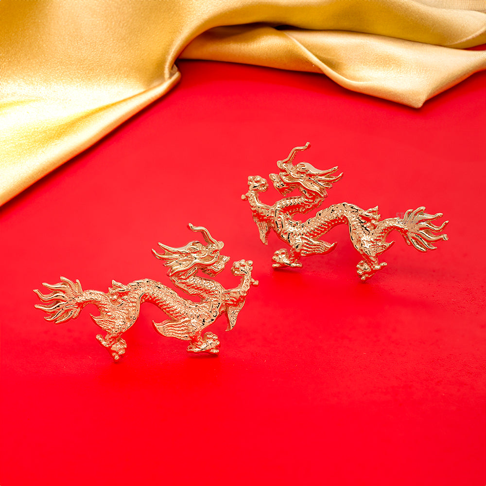 "Fei Long" Threaded End in Gold & Platinum