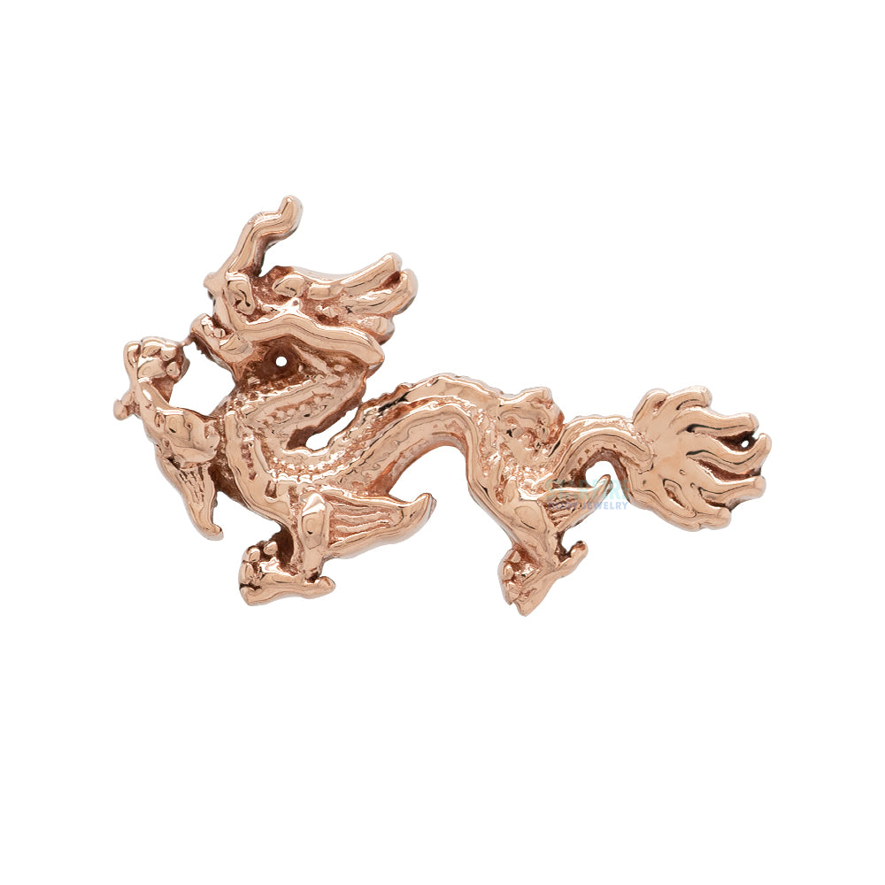 "Mini Fei Long" Threaded End in Gold & Platinum