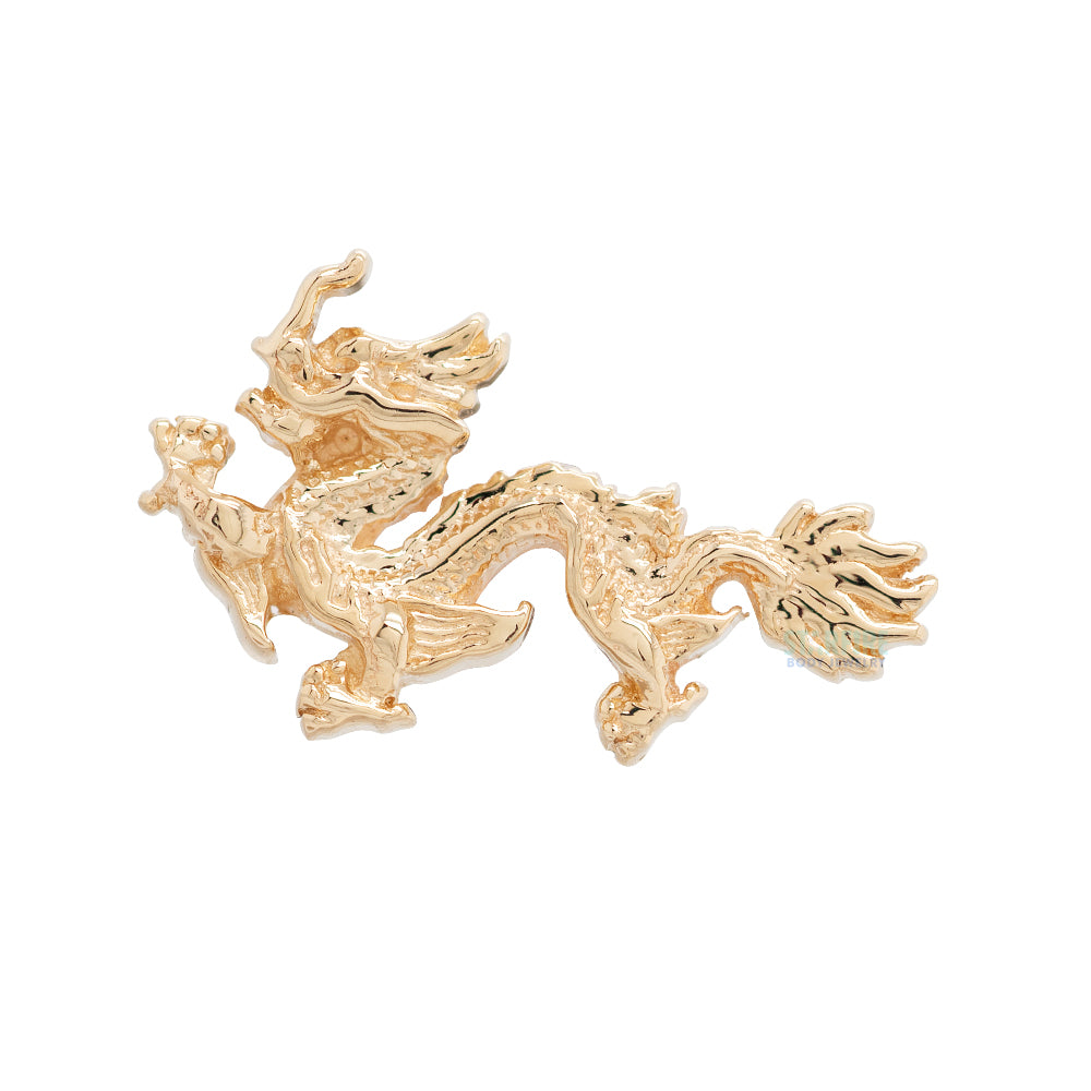 "Mini Fei Long" Threaded End in Gold & Platinum