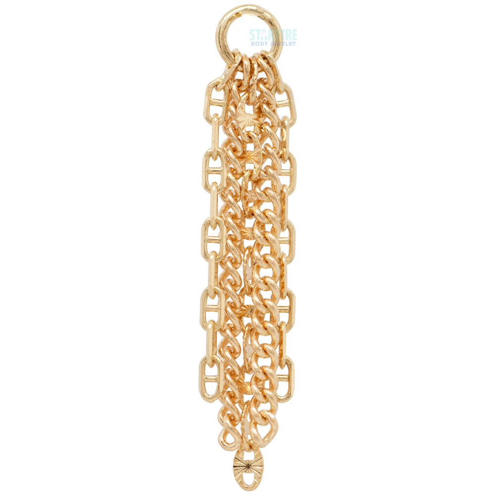 "Caer" Chain Charm in Gold