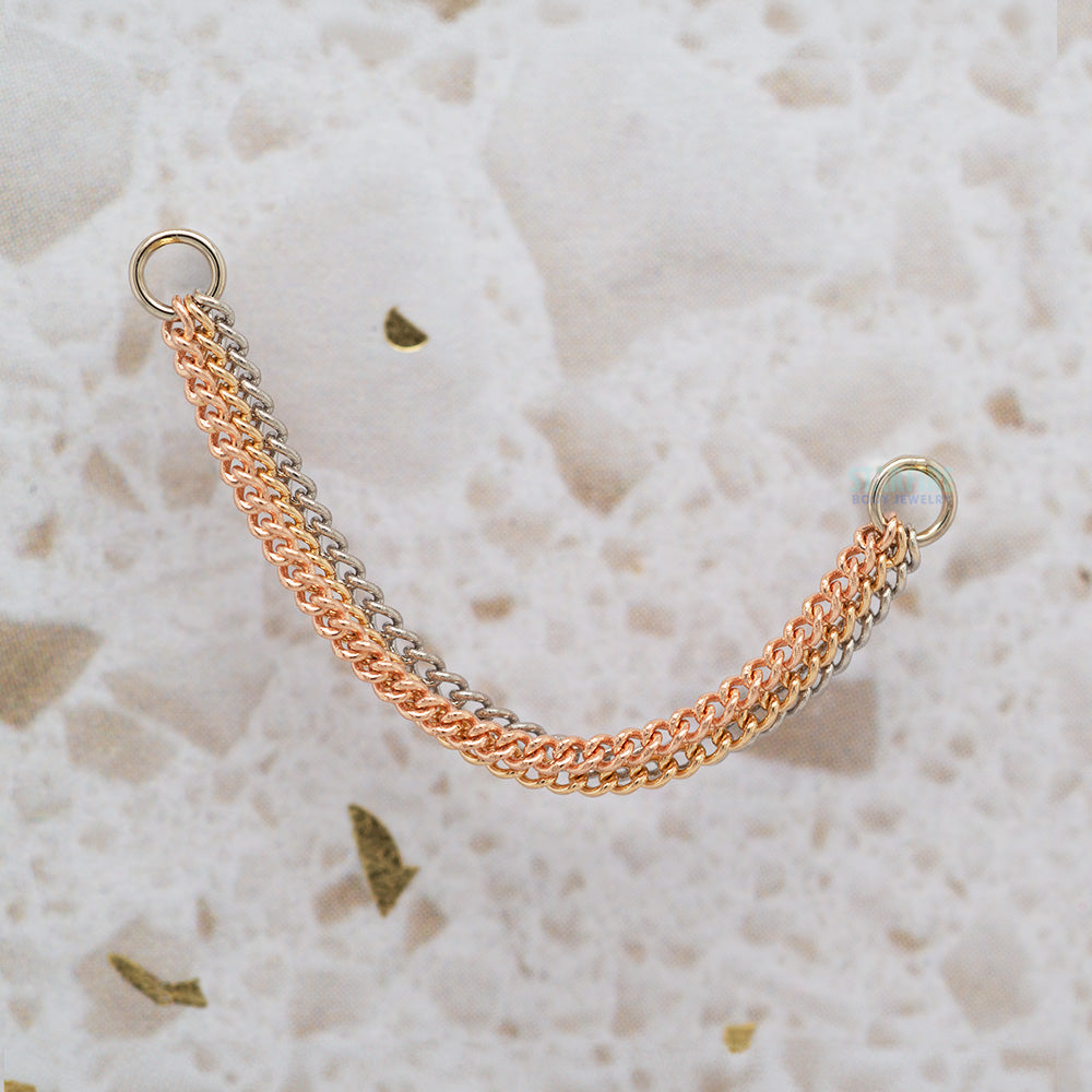 "The Wave" Chain Attachment in Gold