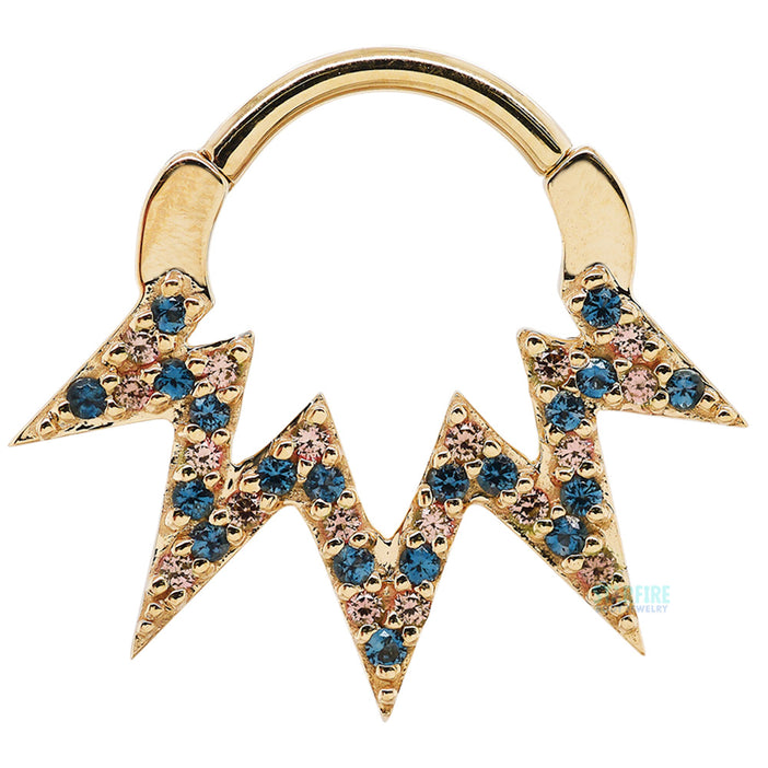 Skylar Ring - Blue Topaz and Moonstone Gold Skylar Ring - Blue Topaz and Moonstone Gold