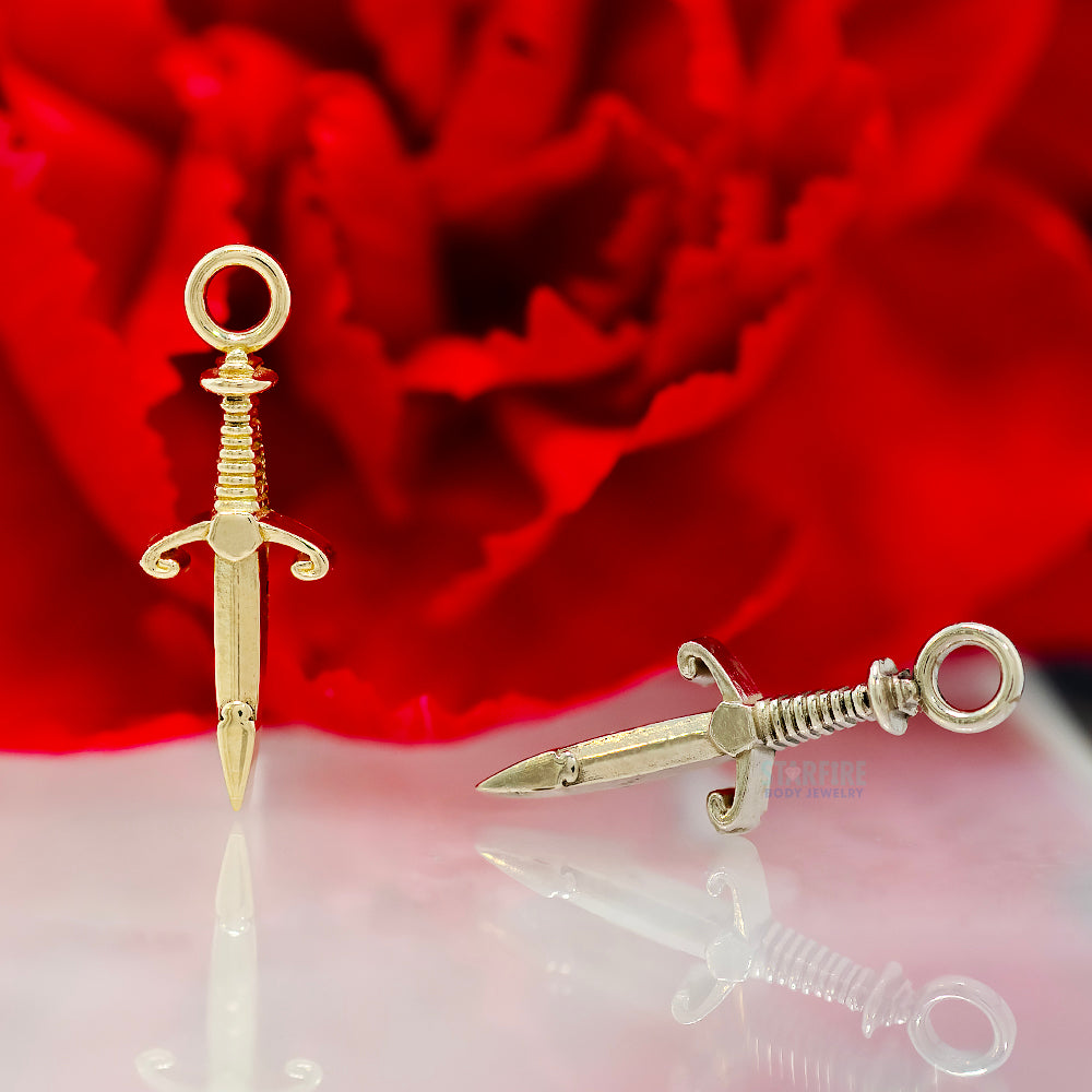 "Back Stabber" Charm in Gold