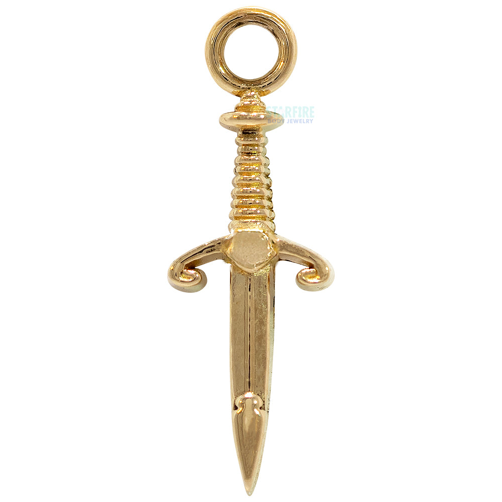 "Back Stabber" Charm in Gold