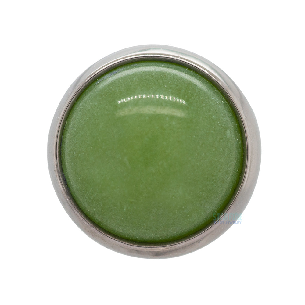 Bezel-Set Natural Stone Captive Bead