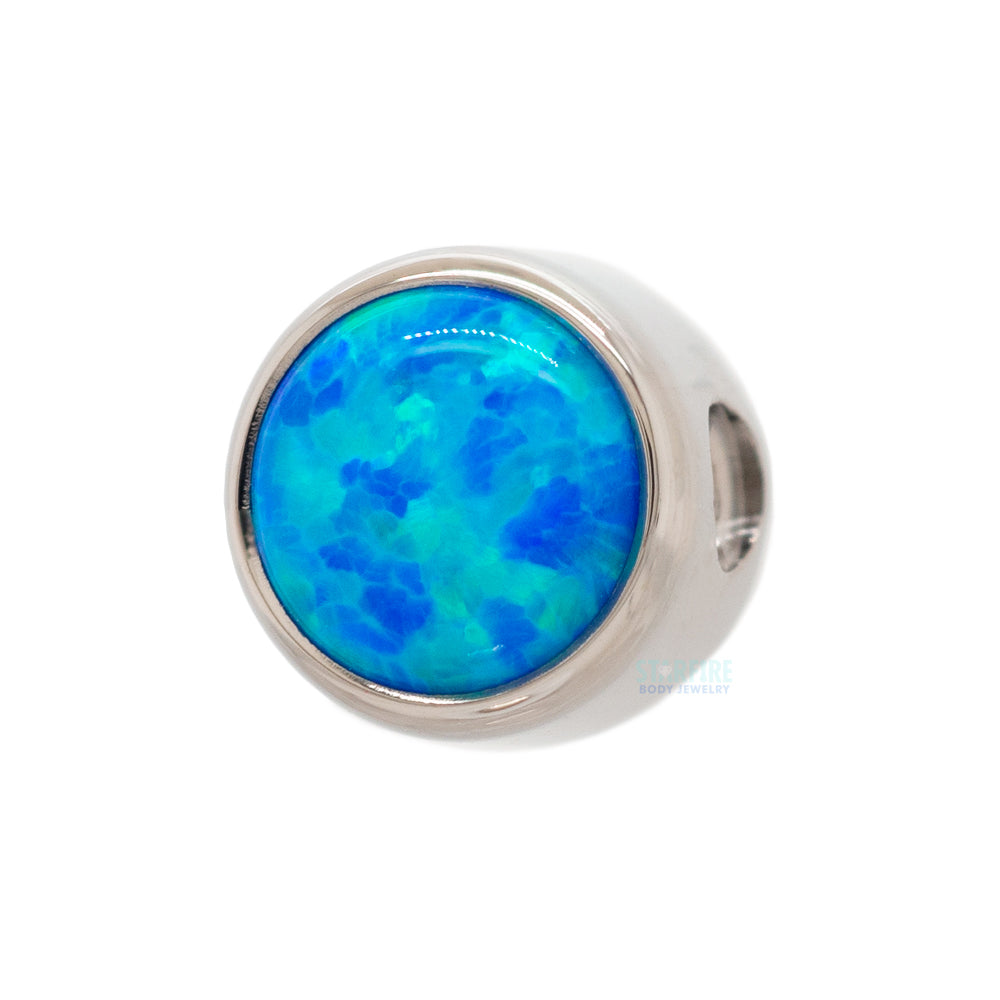 Bezel-Set Opal Captive Bead