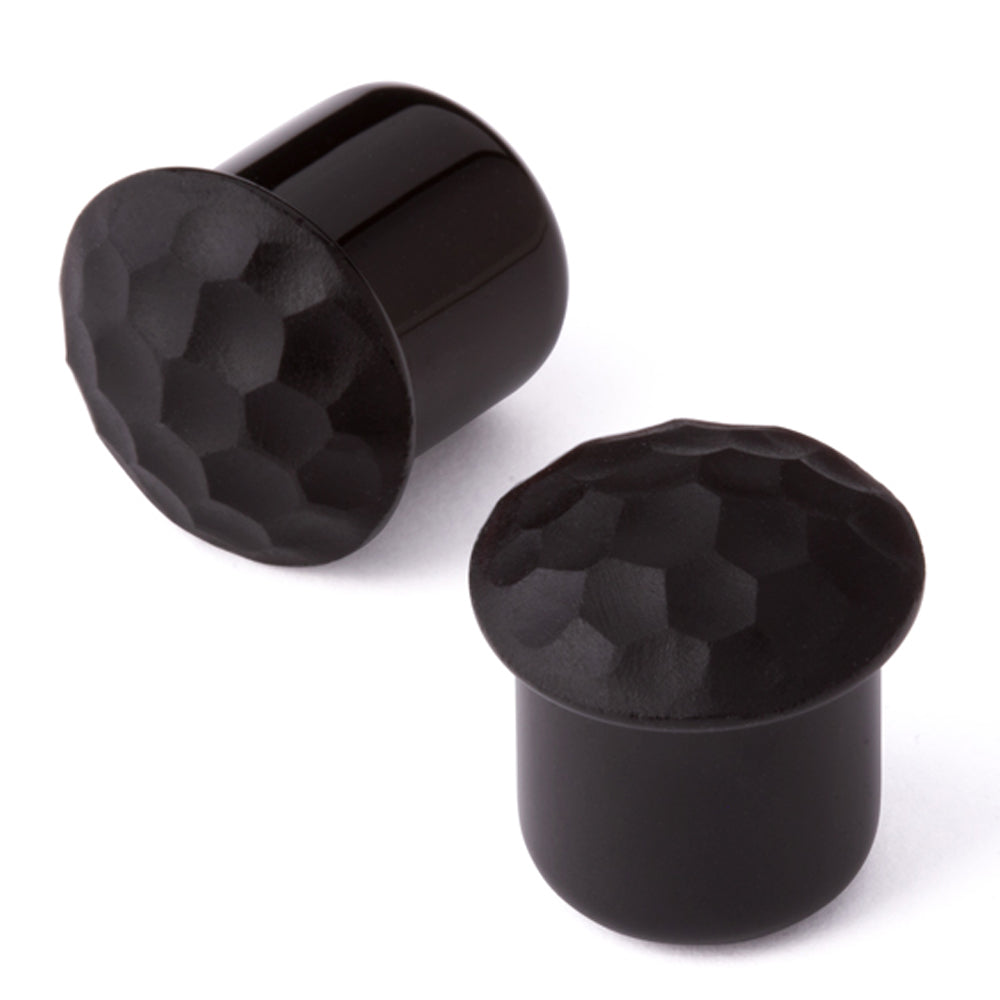 Martele Simple Glass Plugs - Black