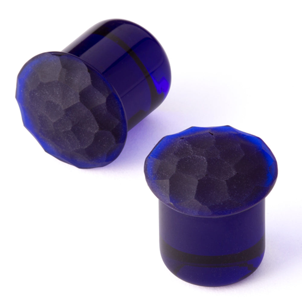 Martele Simple Glass Plugs - Cobalt