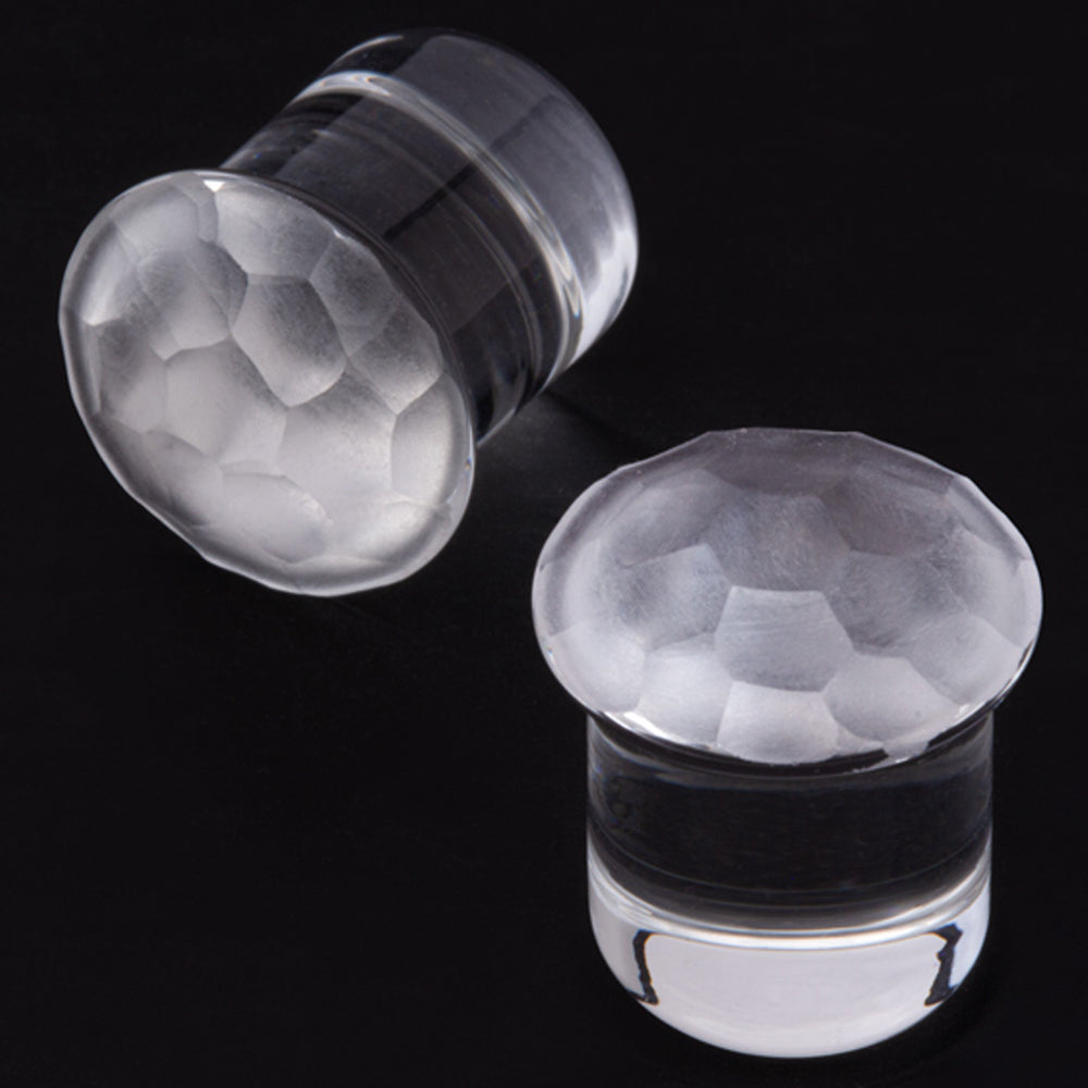 Martele Simple Glass Plugs - Crystal