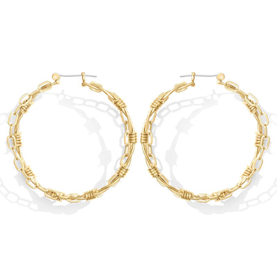 "Fury" Hoop Earrings