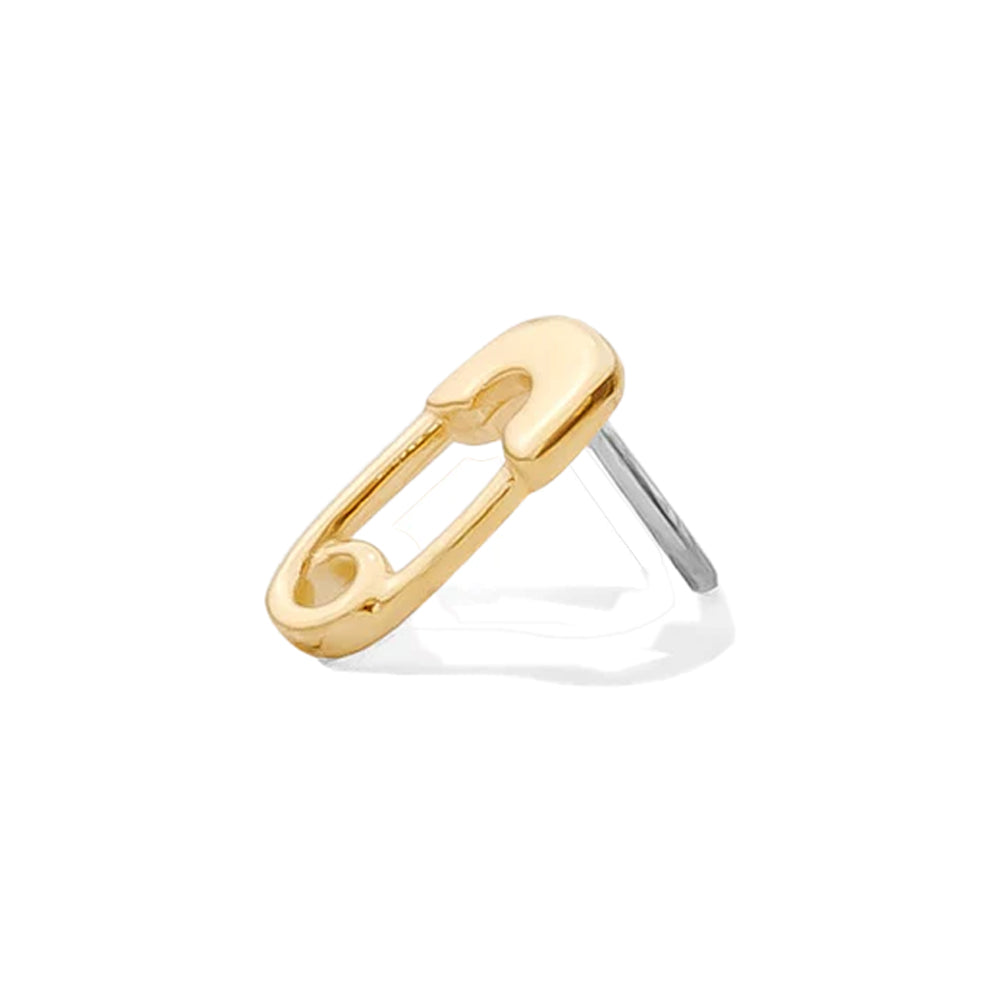 threadless: Safety Pin in Gold