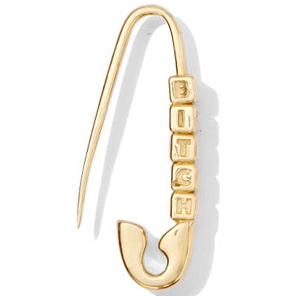 Bitch Safety Pin Earring