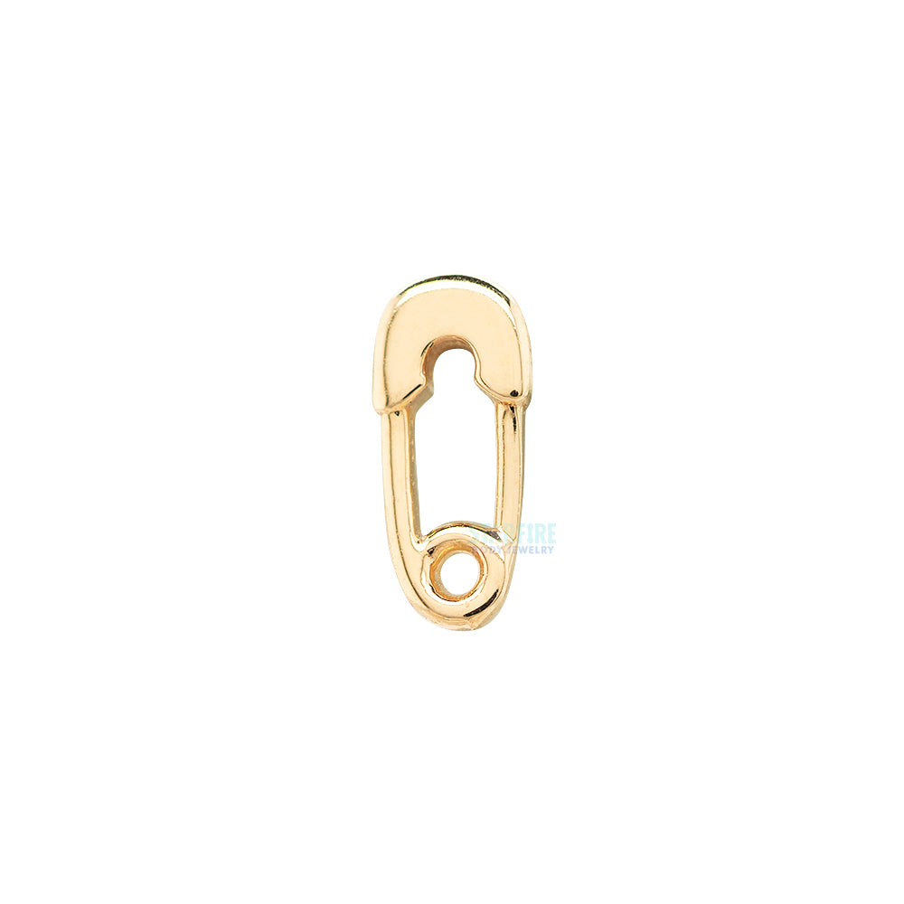 threadless: Safety Pin in Gold