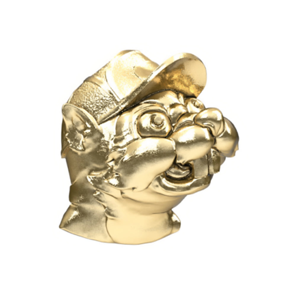 "Squirrel Hat" Threaded End in Gold