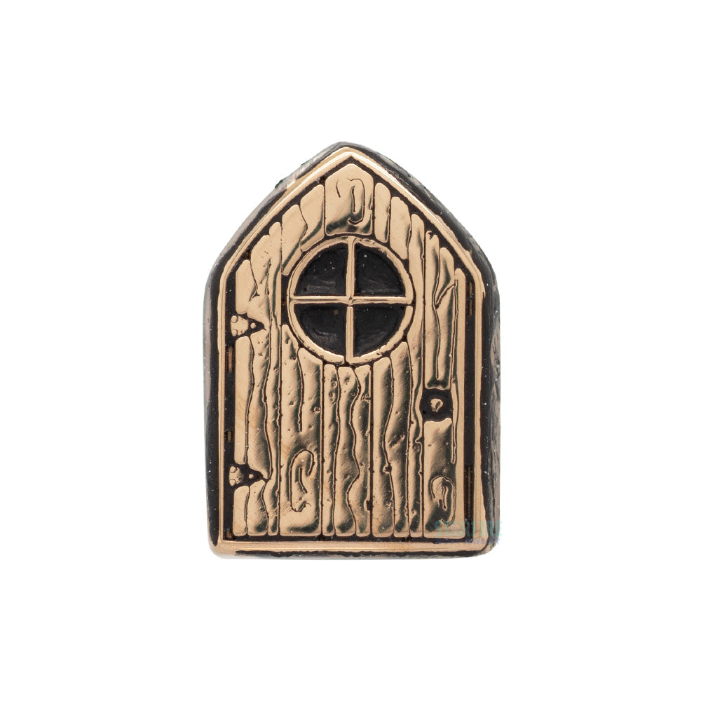 Fairy Door Threaded End in Gold