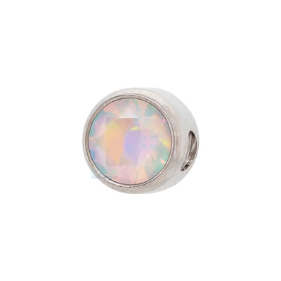 Bezel-set Brilliant-Cut Gem Captive Bead