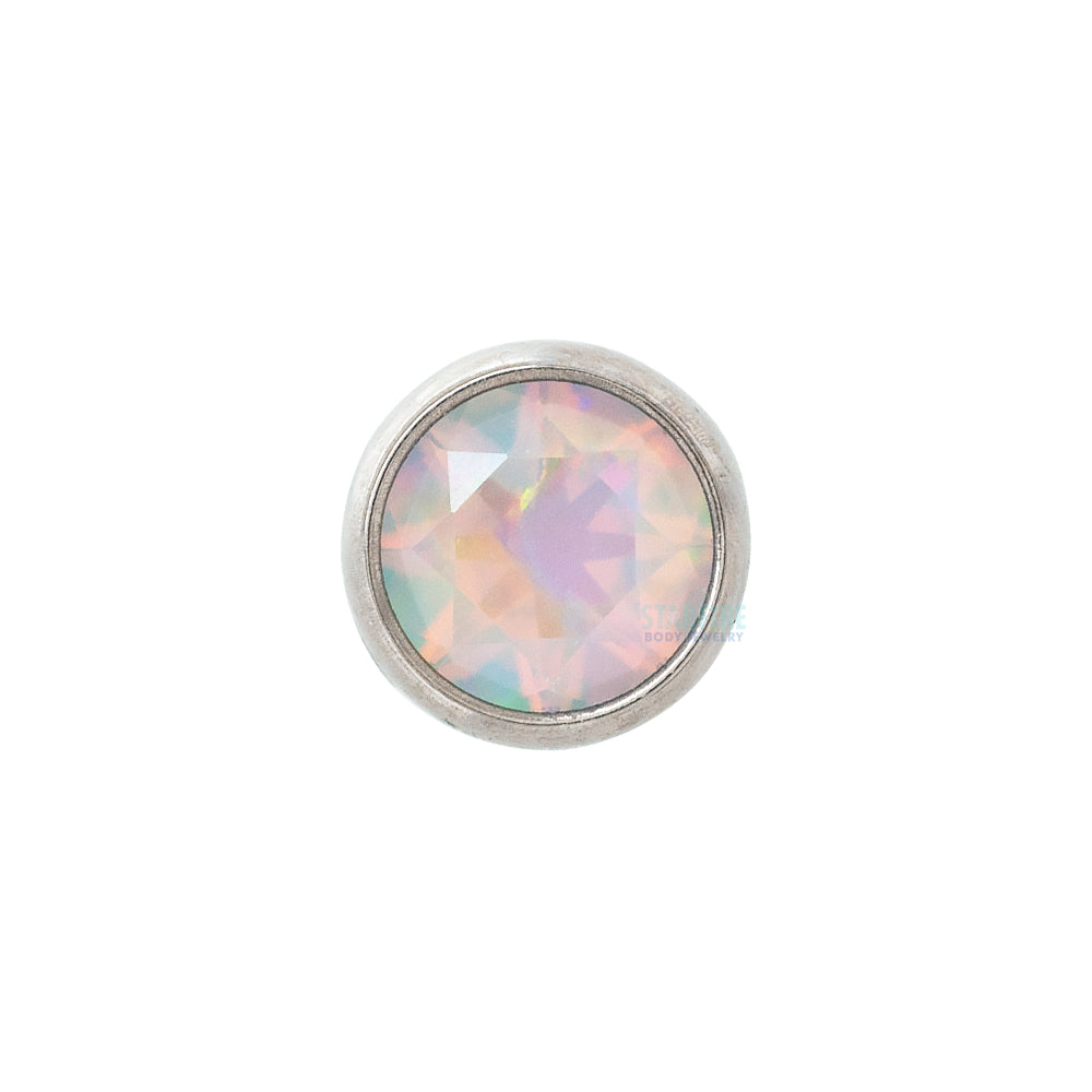 Bezel-set Brilliant-Cut Gem Captive Bead