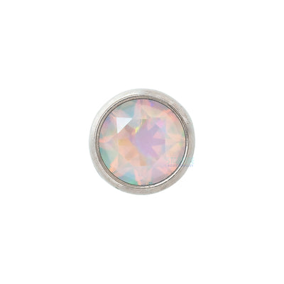 Bezel-set Brilliant-Cut Gem Captive Bead