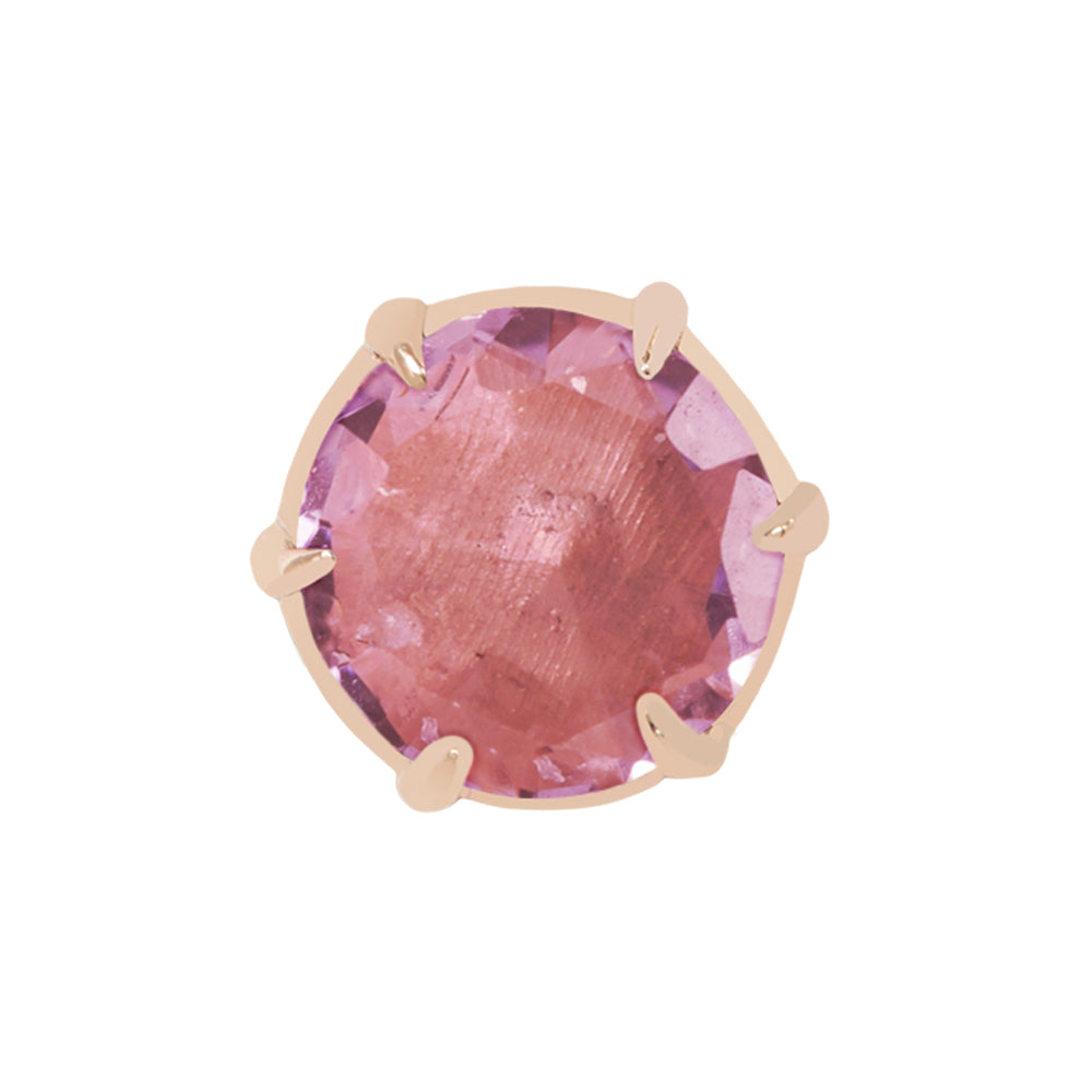 threadless: "Illuminate Small" End in Gold with Genuine Gemstone