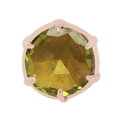 threadless: "Illuminate Large" End in Gold with Genuine Gemstone