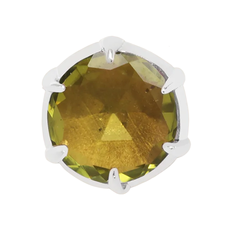 threadless: "Illuminate Large" End in Gold with Genuine Gemstone