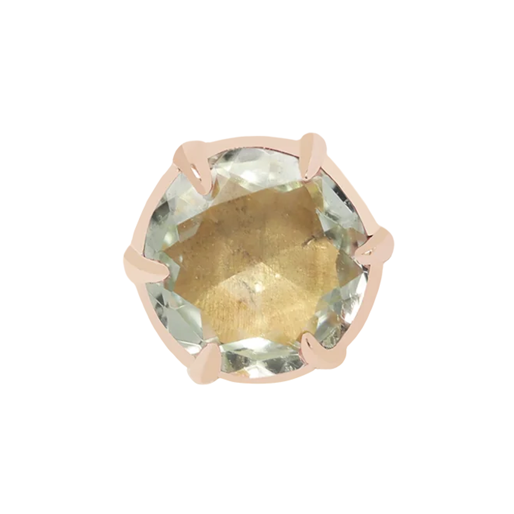 threadless: "Illuminate Small" End in Gold with Genuine Gemstone