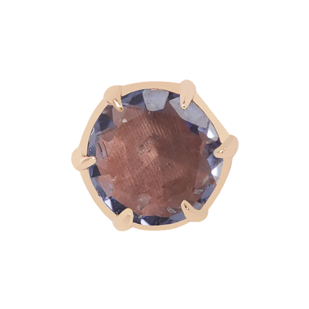threadless: "Illuminate Small" End in Gold with Genuine Gemstone