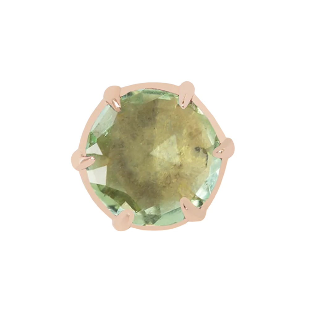 threadless: "Illuminate Small" End in Gold with Genuine Gemstone